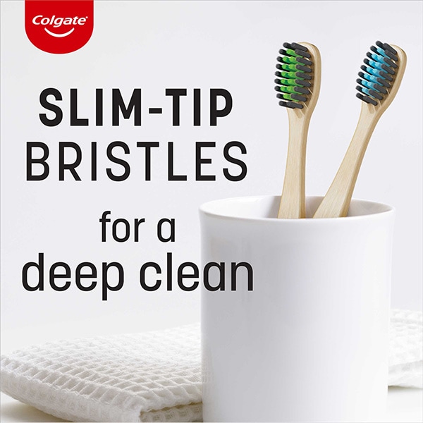 Colgate® SLIM-TIPBRISTLES for adeep clean
